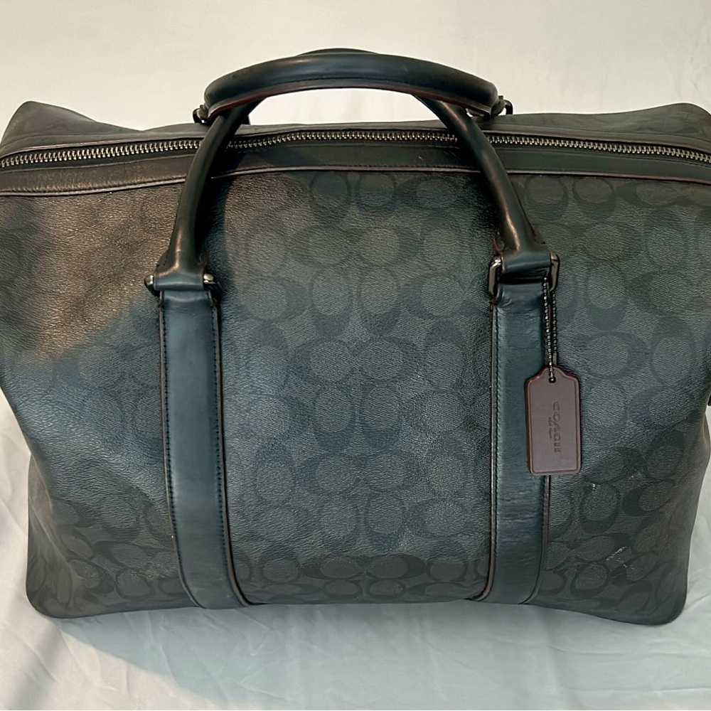 Coach Leather Canvas Carryall